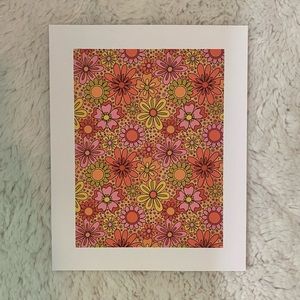 8x10 Urban Outfitters Floral Wall Print